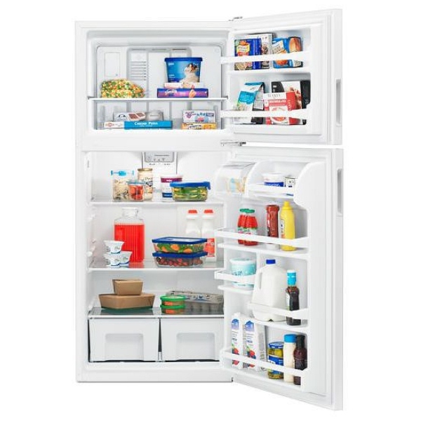 Amana ART318FFDW Réfrigérateur à congélateur supérieur, frigo 30 po, 18 pi. cu., Éclairage Amana ART318FFDW Réfrigérateur à congélateur supérieur, frigo 30 po, 18 pi. cu., Éclairage