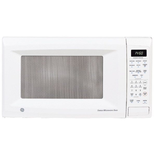 GE JE1460WF Countertop Family-Size Microwave Oven, Auto & Time Defrost ...
