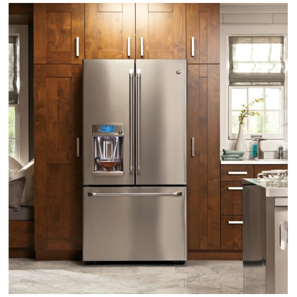 GE Cafe CYE22TSHSS French Door Refrigerator, 36" Width, Thru Door Ice