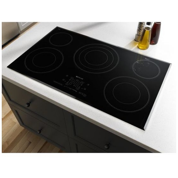 JennAir JEC4536BS Cooktop, Electric Cooktop, 36 inch, 5 Burners, Glass