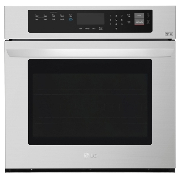 LG LWS3063ST Single Wall Oven, 30" Exterior Width, One Compartment Convection, 4.7 cubic ft
