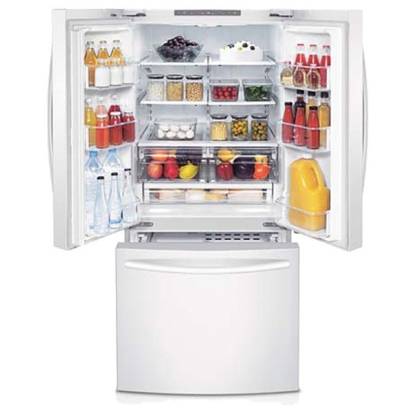 Samsung RF220NCTAWW French Door Refrigerator, 30" Width, Freezer
