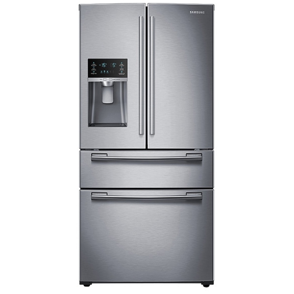 33 inch Width Group Full Size Refrigerators and Fridges - Best ... - Samsung RF25HMEDBSR French Door Refrigerator, 33'' Width, Thru Door Ice  Dispenser,