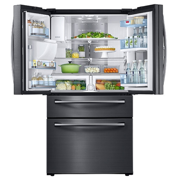 Samsung RF28JBEDBSG French Door Refrigerator, 36" Width, Thru Door Ice