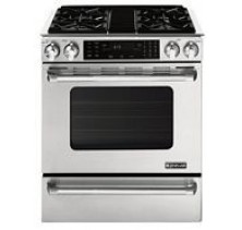 Jenn-Air Pro-Style JGS8860BDP 30 inch Slide-In Gas Range with Convection, Electronic Ignition and Flame-Sensing Re-ignition and CustomClean&trade; Self-Cleaning with Adjustable Levels and Automatic Lock 