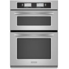 Kitchen Aid KEHU309SSS Microwave Wall Oven, 30in, 4.3 cu.ft, with Steam-Assist Dual-Fan Convection Oven, 900 Cooking Watts and Glass-Touch LCD Display