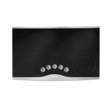Jenn-Air JEC8536BD 36" Electric Radiant Cooktop, 5 Radiant Elements Total, "On" Indicator Light, Frameless, Ceran&reg; Glass-Ceramic Surface