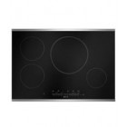 Jenn-Air JEI0430ADS 30" Induction Cooktop, Touch Activated LED Controls, 17 Heat Level Settings, 4 Radiant Elements, Black with Stainless