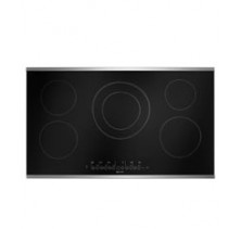 Jenn-Air JEI0536ADS 36" Induction Cooktop, 11"/7" Dual Zone Element, Touch Activated LED Controls,Pan Size Detection, Black with Stainless