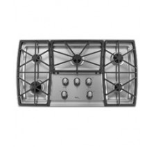 Whirlpool Gold GLS3675VS Gas Cooktop, 36in, with 5 Sealed Burners, 2 Power Burners, Continuous Grates and Electronic Ignition