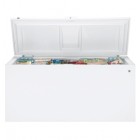 GE FCM25SUWW Chest Freezer, 24.9 cu. ft. Manual Defrost with 5 Lift-Out Storage Baskets, Interior Light and Lock with Key
