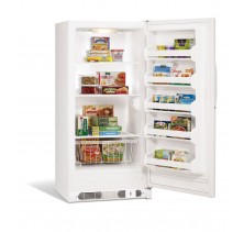 Frigidaire FFU14M5HW Upright Freezer 14.1 Cu. Ft, ,Manual Defrost, Square Edge Door w/Textured Finish, Frigidaire Plastic Handle, Mechanical Cold Controls, 5 Door Retainers, 25W Bulb w/Enhanced Light,