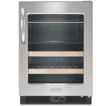 Kitchen Aid KBCS24RS Built In Under Counter Wine Cooler, 24in, with  Two Glass Shelves, 22 Bottle Capacity & Three Temperature Zones