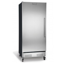 Frigidaire Commercial Series FCRS201RFB 19.5 cu. ft. Food Service Grade Refrigerator with NSF Certification and Stainless Steel Door: Right Hand Door Swing: Stainless Steel Door/Black Frame
