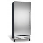 Frigidaire Commercial Series FCRS201RFB 19.5 cu. ft. Food Service Grade Refrigerator with NSF Certification and Stainless Steel Door: Right Hand Door Swing: Stainless Steel Door/Black Frame