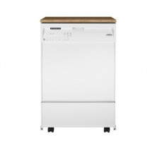 Whirlpool DP940PWSQ 6 in. Console Portable Dishwasher, White