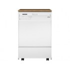 Whirlpool DP940PWSQ 6 in. Console Portable Dishwasher, White
