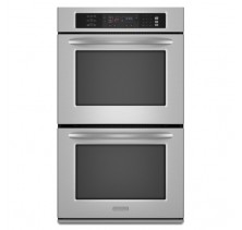 Kitchen Aid KEBS278S Double Wall Oven, 27in, 7.6 cu.ft (Total), with Even-Heat True Convection System in Upper and Lower Oven & Temperature Probe
