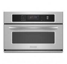 Kitchen Aid KBHS109SSS Built In Microwave Oven, 30in, 1.4 cu.ft, with EasyConvect Time and Temperature Conversion System, Optimawave Technology, Custom defrost and reheat cycles and Sensor steam cook 
