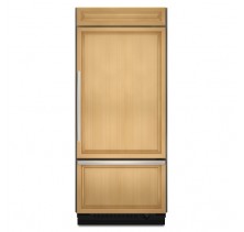 Kitchen Aid KBRO36FT Bottom Mount Refrigerator (Panel Ready) 36in, 20.5 cu.ft, with Glass-Touch Electronic Controls, Automatic Ice Maker & Adjustable SpillClean Glass Shelves: Overlay/Panel Required/ 