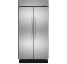 Kitchen Aid KSSC48FT Built In Side by Side Refrigerator, 48in, 29.8 cu.ft, with ExtendFresh Plus Temperature Management System, Dual Magna Seal Gasket System and ClearVue bins