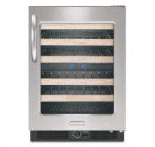 Kitchen Aid KUWS24 Built In Under Counter Wine Cooler, 24in, Wine Cellar with Five SatinGlide Stainable Extendable Racks, 46-Bottle Capacity & Auto Defrost