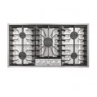 Whirlpool Gold GLS3665RS Gas Cooktop, 36in, with Infinite-Heat Controls with Lift-Off Knobs, Sealed Gas Burners, Cooktop Power Burners and Auto-Reignition 