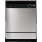 Whirlpool DU850SWP 24'' Built-In Dishwasher, 4 Cycles, DuraWash System, Hi-Temp Boost Option
