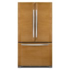 Kitchen Aid KFCO22EVBL Black French Door Refrigerator with 4 Adjustable SpillClean Glass Shelves, Interior Water Dispenser, Automatic Ice Maker, Requires Custom Pannel 