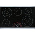 LG LCE3681ST Stainless Steel 36'' Radiant Cooktop with Intuitive SmoothTouch Controls, 5 Steady Heat...