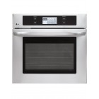 LG LWS3081ST Single Wall Oven, 30 in, 4.7 cu.ft, with 6.3 in White Touch Screen Control, 8 Broil & 8 Hidden Bake Elements, 3 Heavy Duty Inc. 1 Glide Rack, 3 Halogen Lamps, Convection, Gourmet Recipe  