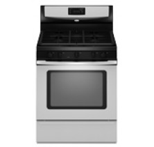 Whirlpool WFG381LV Freestanding Gas Range, 30in, 5.0 cu.ft, with 5 Sealed Burners, Full-Width Satin-Finish Burner Grates, Oven Hold Warm, EasyView Extra-Large Oven Window and Storage Drawer