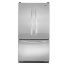 Kitchenaid KBFS20EV Counter Depth French Door Refrigerator, 36in, 19.7 cu.ft, with 4 Adjustable SpillClean Glass Shelves, FreshChill Temp. System, Humidity-Controlled Crispers 