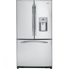 GE Profile PFSS5NFZSS French Door Refrigerator, 36in, 25.1 cu.ft., 4 split shelves (3 spill proof/slide out), QuickSpace, 3 adj crispers, 4 porta bins, TurboCool, alarm, SS doors/SS sculptured handle 