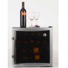 GE GWS02FBSSAC Wine Chiller, black case with stainless appearance trim, 16-bottle capacity...