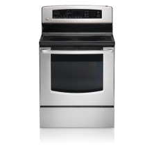 LG LST5651S Freestanding Electric Range, 30 in, 5.6 cu.ft. Blue porcelain oven cavity, All digital intuitive split control, LED display, Ceran Suprema smooth cooktop; One 9/12" dual (max 2700w)