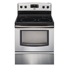 Maytag YMER7651W Freestanding Electric Range, 30in, 4.8 cu.ft, with Precision Cooking System with Precise Preheat, PreciseBake and PreciseBroil, Control Lockout Option and Hot Surface Indicator Light 