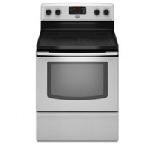 Maytag YMER7662W Freestanding Electric Range, 30in, 5.3 cu.ft, with Self Cleaning Oven, Digital Temperature Display, 10"/6" Dual-Choice Element and Storage Drawer