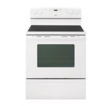 Inglis IVP8580 Freestanding Electric Range, 30in, 4.8 cu.ft,  Ceran Top With Dual Element, Extra Large Window, Self Clean, Metal Console, 1 Appl. Outlet, Auto Oven Light, Glass Door, Towel Bar Handle