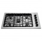 Frigidaire FGGC3654K 36'' Gas Cooktop, Deep Drawn Cooktop, Continuous Cast Iron Grates with Black...