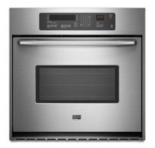 Maytag MEW7530WD Single Wall Oven, 30in, 4.1 cu.ft, with EvenAir True Convection, Precision Cooking System, Self-Cleaning with Adjustable Cleaning Levels, Sabbath Mode and Delay Bake Setting   