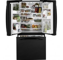GE Profile PFSF2MIY French Door Refrigerator, 33in, 22.1 cu.ft., Internal Water Disp, GE Smart Water Filter, Factory Installed Icemaker, 4 split shelves (3 spill proof, 2 slide out), QuickSpace