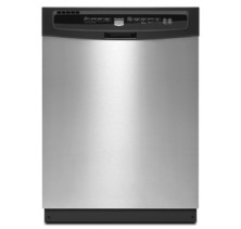 Maytag MDB4709AW Dishwasher, 24in, with 4 Wash Cycles, 6 Wash Options, Delay Start Option, Hard Food Disposer, Plastic Interior and Silence Rating of 61 dB