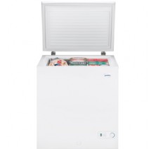 Moffat MCM5SUWW Chest Freezer, 28 5/16 in, 5.0 cu.ft, with Adjustable Temperature Control, Defrost Drain, 1 Removable Sliding Bulk Storage Basket  and Power On Light