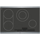 Bosch (NET5054UC) 500 Series 30; Electric Cooktop: Sleek Touch Control Panel w/17 SettingsPreciseSelectTouch Controls with Direct Cooking Selection; Front;  Back Stainless Steel Strip 