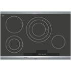 Bosch (NET8054UC) 800 Series 30" Electric Cooktop: AutoChef&trade; Senso &bull; SteelTouch&trade; with PreciseSelect&trade (17 Settings) &bull; Front & Back Stainless Steel Strip &bull; 3-Zone 12" Heating Element 