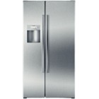 Bosch 800 Series B22CS80SNS Counter Depth Side by Side Refrigerator, 36 in, 21.7 cu.ft, with frameless exterior ice and water dispenser w/LCD display, Dual Cool system, Spillproof Glass Shelves 