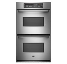 Maytag MEW7630WD Double Wall Oven, 30in, 8.2 cu.ft, with EvenAir True Convection Third Element Oven, Self-Clean, Convection Conversion, Precision Cooking and Hidden Bake Element