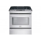 Fridaire Professional CPGS3085KF Slide-In Range, 4.2 Cu. Ft, 30in Slide in Gas, Convection, Auto Shut-Off, PowerPlus Clean, Continuous Cast Iron Grates with Black Matte Finish, 1x500-17K BTU PowerPlus