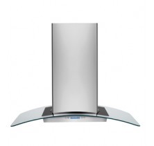 Electrolux RH42PC60GS Island Chimney Hood, 42 in Glass Island Hood, 600 CFM, Dishwasher Safe Filters, Halogen Lighting, Auto Start Heat Sensing, Electronic Controls, LCD Display, Convertible Exhaust